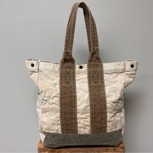 Rare Wallace & Barnes J. Crew Dry Goods New York Canvas Tote Bag